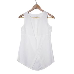 Derek‎ Lam 10 Crosby Luxurious Cotton Popeline Top Sleeveless Round Neck